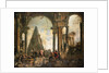 A Capriccio of the Ruins of Rome by the School of Giovanni Paolo Panini by Anonymous