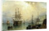 H.M.S. War Sprite off Greenwich, London by Claude Thomas Stanfield Moore