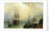 H.M.S. War Sprite off Greenwich, London by Claude Thomas Stanfield Moore