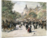 Boulevard Haussmann, Paris by Jean Francois Raffaelli