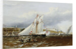 A Regatta at Plymouth, England by Henry A. Luscombe
