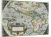 Americae Sive Novi Orbis, Nova Descriptio Map by Abraham Ortelius