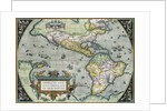 Americae Sive Novi Orbis, Nova Descriptio Map by Abraham Ortelius