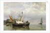 Fishermen near Rotterdam, Holland by Hermanus Koekkoek the Younger