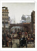 Ludgate Hill, London, England by Wilhelm Trubner