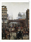 Ludgate Hill, London, England by Wilhelm Trubner
