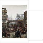 Ludgate Hill, London, England by Wilhelm Trubner