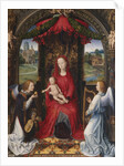 Madonna and Child with Two Angels by Hans Memling