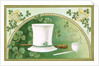 Erin Go Bragh Postcard with Top Hat by Anonymous