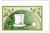 Erin Go Bragh Postcard with Top Hat by Anonymous