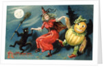 Hallowe'en Postcard by Anonymous