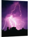 Lightning over Monument Valley by Anonymous