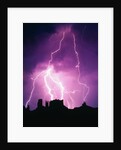 Lightning over Monument Valley by Anonymous