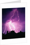 Lightning over Monument Valley by Anonymous