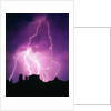 Lightning over Monument Valley by Anonymous