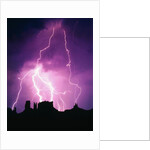 Lightning over Monument Valley by Anonymous
