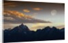 Sunset over Teton Range by Anonymous