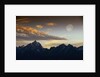 Sunset over Teton Range by Anonymous