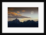 Sunset over Teton Range by Anonymous