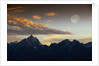 Sunset over Teton Range by Anonymous