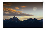 Sunset over Teton Range by Anonymous