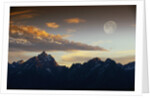 Sunset over Teton Range by Anonymous