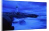 Lighthouse on Rocky Shore by Anonymous