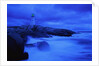 Lighthouse on Rocky Shore by Anonymous