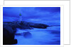 Lighthouse on Rocky Shore by Anonymous