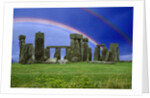 Double Rainbow over Stonehenge by Anonymous