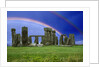 Double Rainbow over Stonehenge by Anonymous