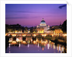 Sant'Angelo Bridge over Tiber River by Anonymous