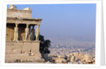 Carytids of Acropolis Overlooking Athens by Anonymous