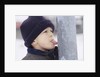 Boy Putting Tongue to Frozen Pole by Anonymous