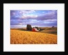 Barn Surrounded by Fields by Anonymous