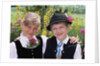 Two Bavarian Children Wear Traditional Dress by Anonymous