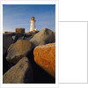 Rocks near Peggy's Cove Light by Anonymous