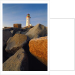 Rocks near Peggy's Cove Light by Anonymous