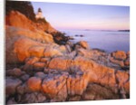 Bass Harbor Head Lighthouse at Sunset by Anonymous