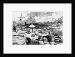 Sailing Ships at New Orleans Levees by Anonymous