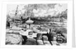 Sailing Ships at New Orleans Levees by Anonymous