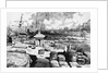 Sailing Ships at New Orleans Levees by Anonymous