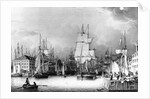 Ships in Boston Harbor by Robert Salmon