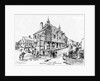 Drawing of First Boston Town Hall by Charles Lawrenc