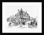 Drawing of First Boston Town Hall by Charles Lawrenc