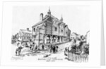 Drawing of First Boston Town Hall by Charles Lawrenc