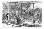 19th-Century Illustration of a Playground in Central Park by Anonymous