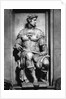 Detail of Giuliano de' Medici from the Tomb of Giuliano de' Medici by Michelangelo Buonarroti