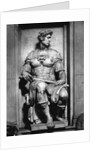 Detail of Giuliano de' Medici from the Tomb of Giuliano de' Medici by Michelangelo Buonarroti