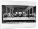 The Last Supper. an engraving of Leonardo da Vinci's famous painting. at S. Maria delle Grazie, Mila by Anonymous